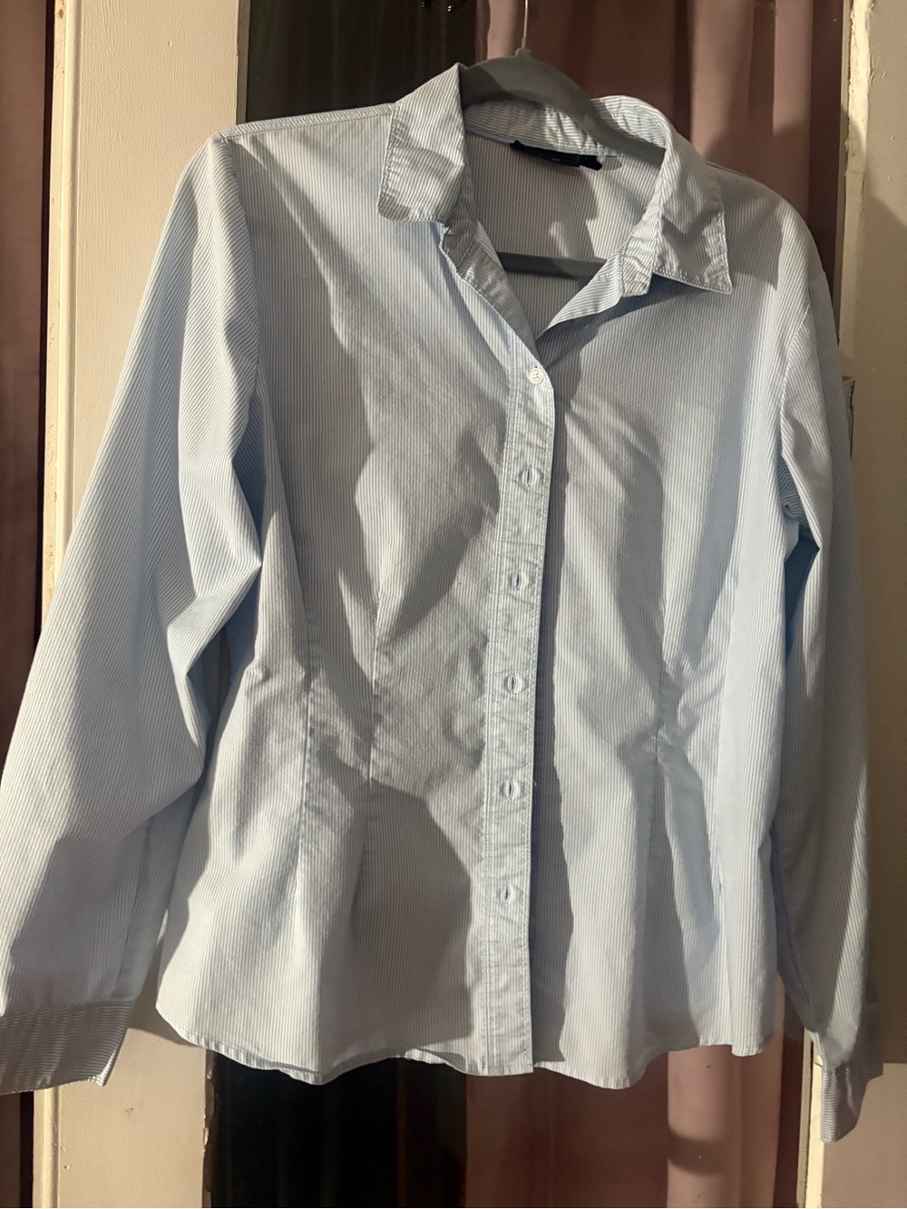 Apt. 9 Light Blue Pinstripe Dress Shirt
